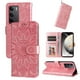 thumbnail image 4 of Funda tipo cartera FOXDOCK para Realme C75 4G , diseño girasol en relieve, cuero PU, cierre magnético, soporte y tarjetero, 4 of 5