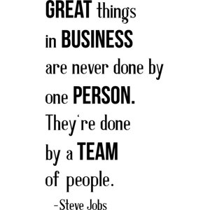 Rienda Libre Graphics - Decomural Great Things With A Team Steve Jobs Ws-41511