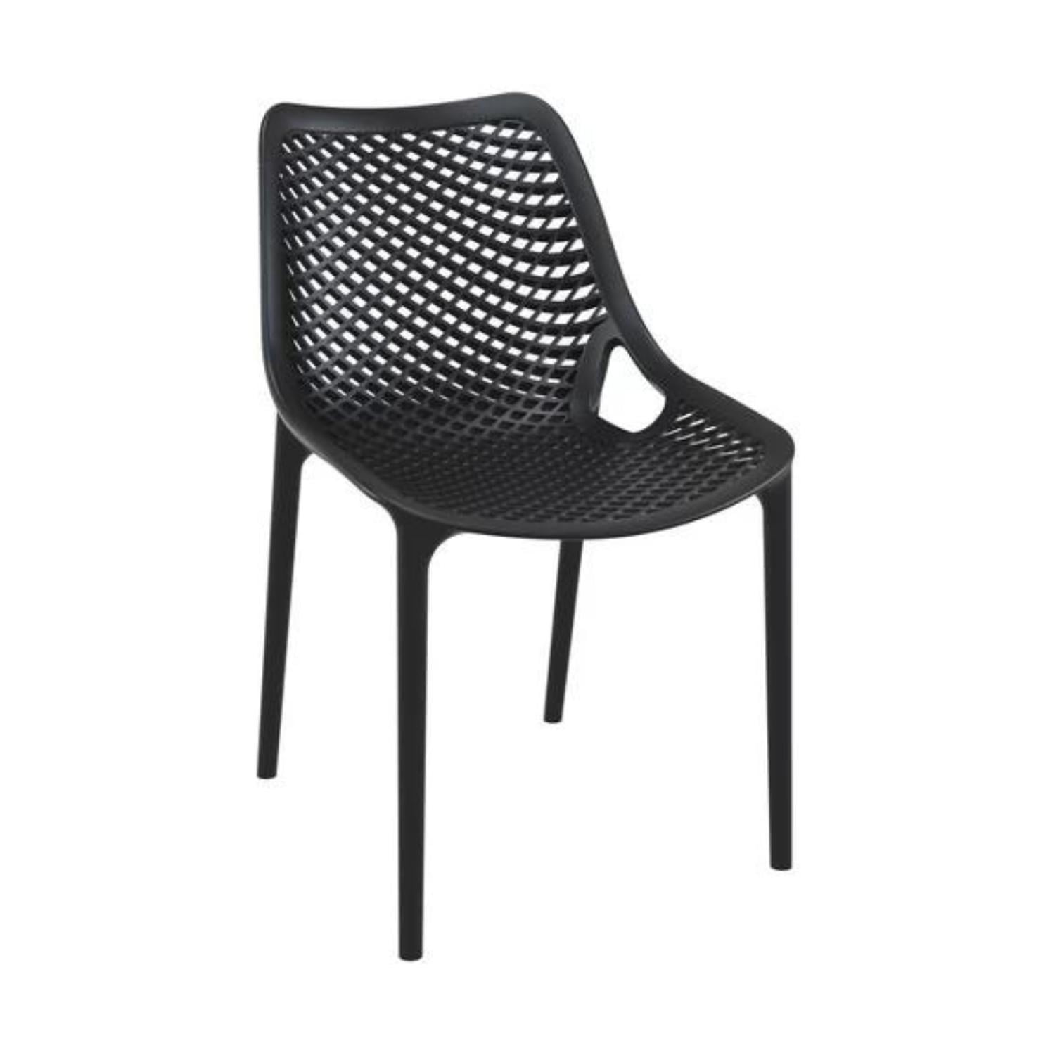 Pandalino - Silla Bardo Exterior | Resistente Y Elegante Para Tu Terraza Negro