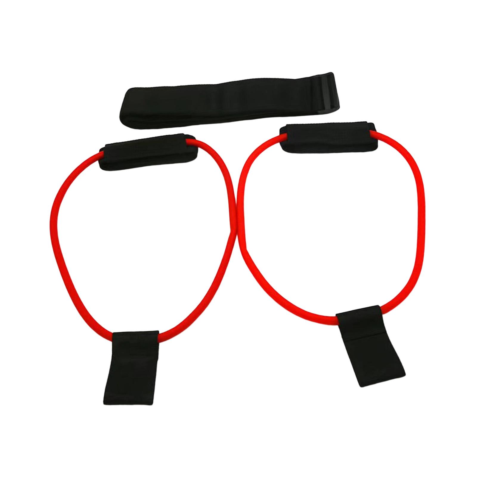 Magideal - Bandas De Resistencia Para Glúteos, Cinturón Para Glúteos, Cinturón De Potencia Para La Cintura, Bandas De Ejercicio Físico Para Entrenamiento De Rojo 30 Libras