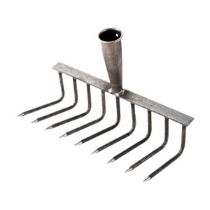 Ioensy - Rastrillo De Jardín Con Cabezal De Arco, Multiusos, Nivelador Y Mantillo Para Patio Trasero, 9 Dientes