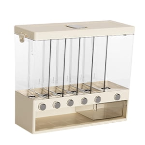 Magideal - Cubo De Arroz Cubo De Almacenamiento Organizador De Granos Dispensador De Alimentos Secos Multifuncional Grande Con Tapa Dispensador De Cereales Para Cuadrado