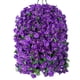 thumbnail image 1 of Cesta Colgante Con Flores Artificiales Purple Morning Glory, 1 of 7