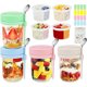 thumbnail image 1 of Overnight Oats Containers with Lids and Spoons, 4 Pack, 16 oz, 1 of 3