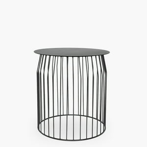 Form Design - Mesa Lateral Wire Diam 48 Negro