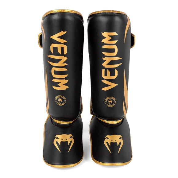 Canilleras Venum Challenger Standup Negro y Dorado