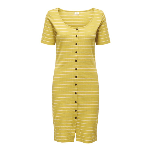 Vestido Ajustado Mujer Jacqueline De Yong Amarillo