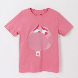 Polera Manga Corta Niña Rosado Vergüenza Pixar Disney