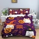 thumbnail image 1 of Skull Bedding Set Halloween Bats Duvet Cover Skull Polyester Comforter Cover Set Double Kids Polyester Quilt Cover, 1 of 5