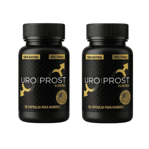 Yerberito - Uroprost Fortex Triple Acción | 2 Frascos | Natural 30 Cáp