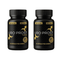 Yerberito - Uroprost Fortex Triple Acción | 2 Frascos | Natural 30 Cáp