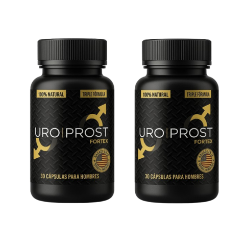 Yerberito - Uroprost Fortex Triple Acción | 2 Frascos | Natural 30 Cáp