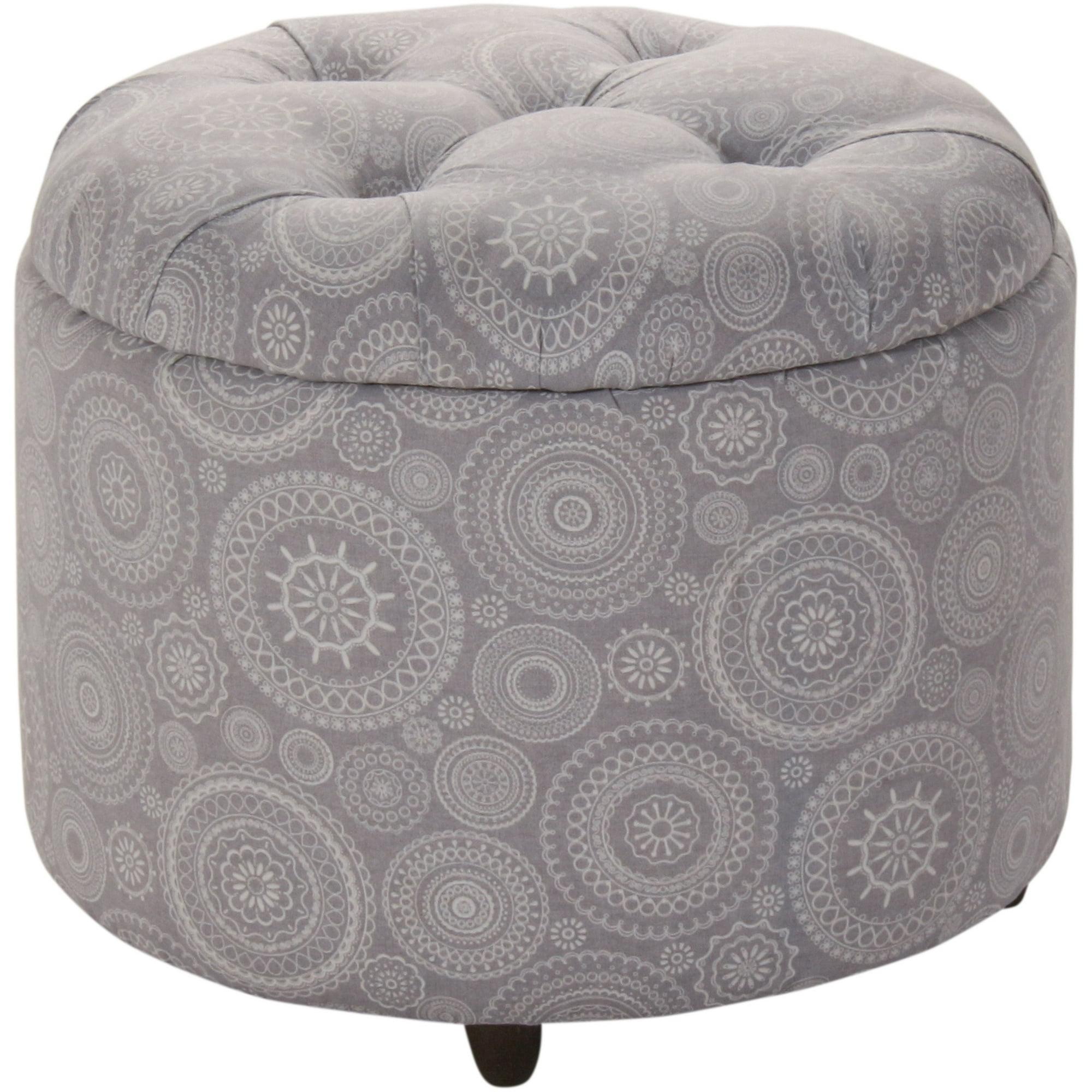 Máxima Design - Pouf Baúl Zoe Mandala Estampado 60x60x50 Cm