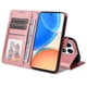 thumbnail image 3 of Funda Billetera para Honor X8B 5G con Porta Tarjetas y Soporte Ajustable Rosa, 3 of 5