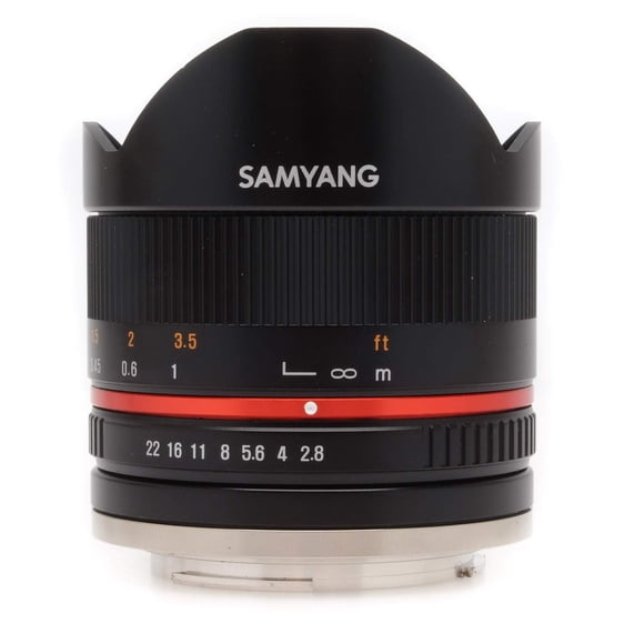 Lente Samyang 8 mm f/2.8 Fisheye II Negro para Canon EF‑M