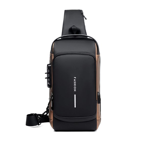 Bolso tipo bandolera FANDARE 41x15x81 cm USB impermeable negro