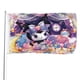 thumbnail image 1 of Kuromi Bandera impresa con temática, regalo perfecto para fanáticos, amigos y familiares, y adecuada para actividades al aire libre e interiores, decoraciones de fiesta. 60*90CM, 1 of 6