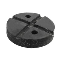 Ioensy - Almohadilla De Goma Para Elevador De Automóviles Almohadilla De Goma Sólida Para Brazo De Elevación De Automóviles, Camiones, 120 X 120 X 24 Mm, Redonda, 2 Orificios