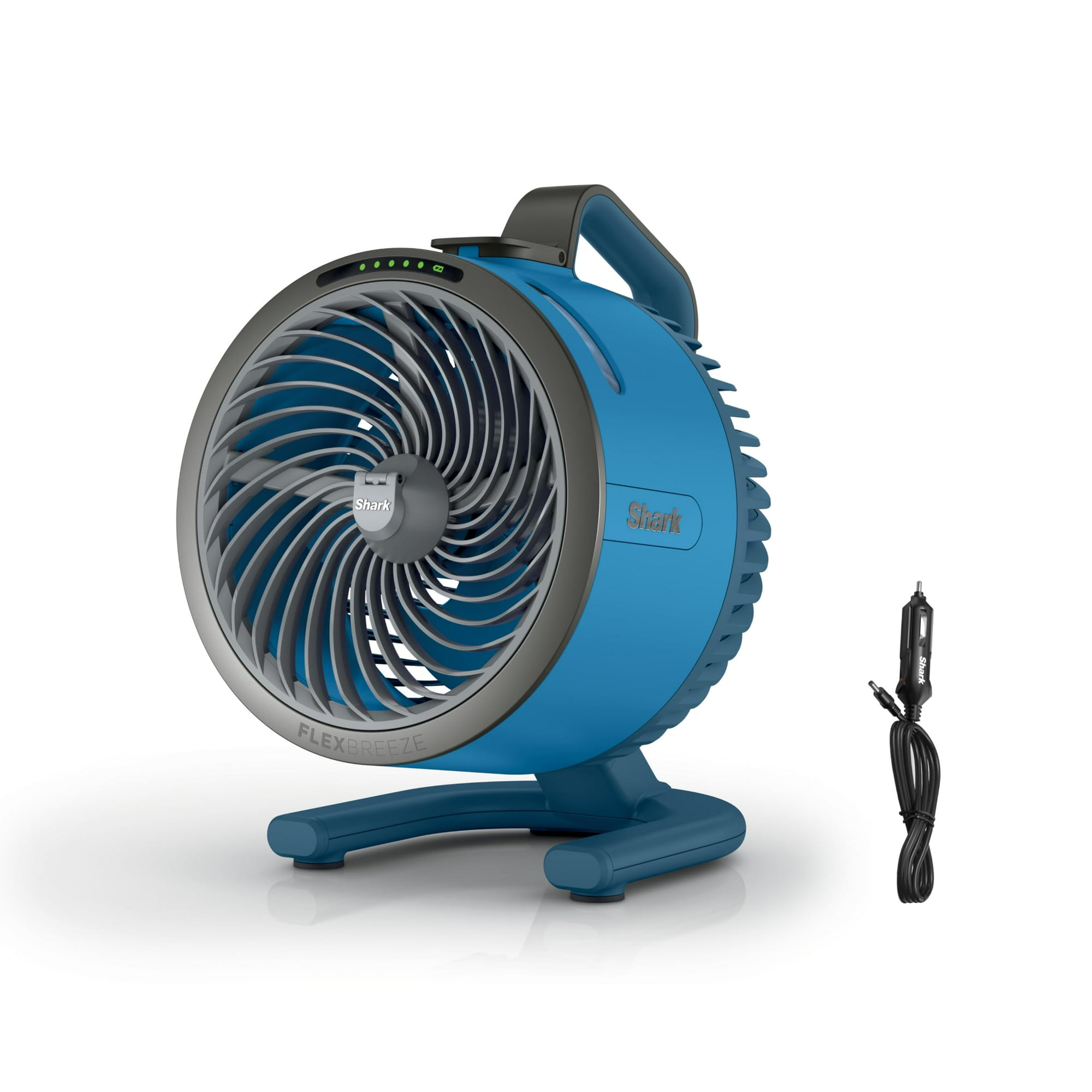 Ventilador Portátil Shark Flexbreeze Hydrogo Con Cargador De Coche Azul