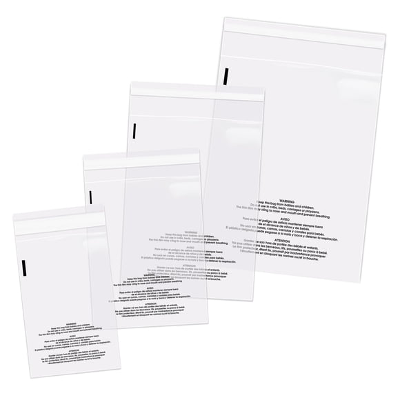 Paquete combinado de bolsas de polietileno Spartan Industrial, 400 unidades
