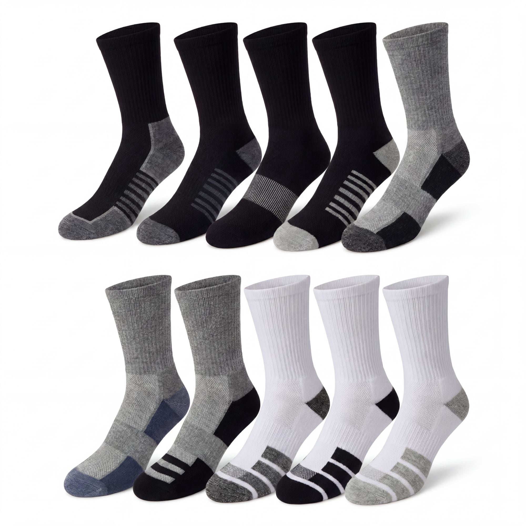 Calcetines Hombre Deportivo Largo Multicolor X10 40-44