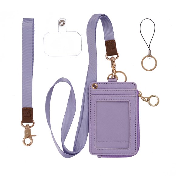 Porta credencial 2 en 1 MONDO DESIGNS - Billetera morada
