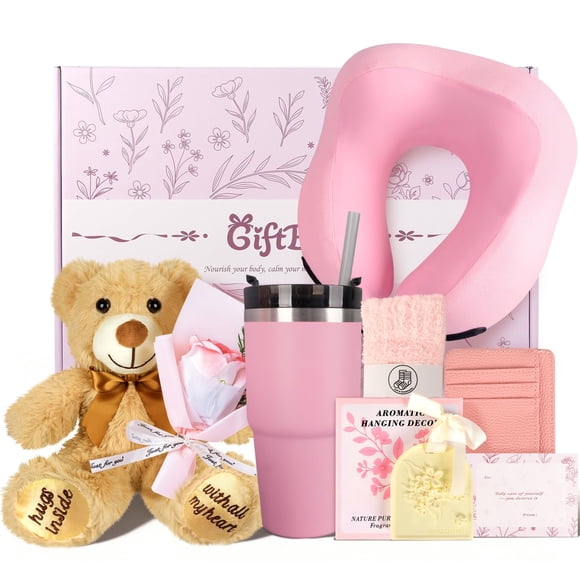 Cesta de Regalo GiftBliss – Pack de Cuidado y Simpatía de 8 Piezas