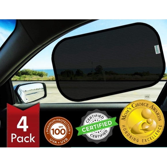 Persiana para ventanillas de coche Kinder Fluff, paquete de 4 unidades, 99.95% UVR