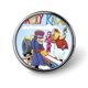 thumbnail image 1 of Los autos locos-Theme Round Button Badge: Premium Metal Construction, Ideal for High-End Events 2.8 cm, 1 of 6