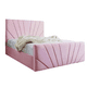 thumbnail image 1 of Base De Cama Doble Respaldo 1 Plaza Eco Cuero Palo Rosa, 1 of 2