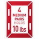 thumbnail image 2 of Tiras para colgar cuadros Command, tamaño mediano, 10 libras, blancas, 32 pares, 2 of 7