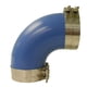 thumbnail image 1 of Codo de escape Trident Marine 3 ID de silicona azul de 90 grados, 1 of 2