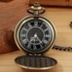 thumbnail image 4 of Reloj de bolsillo Realpoo de bronce con cuarzo, esfera negra, 4 of 7
