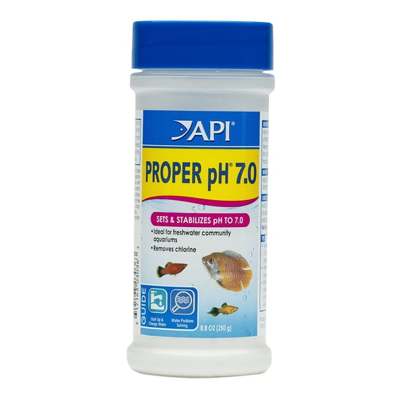 Estabilizador de pH de agua API PROPER pH 7.0 para acuarios de agua dulce