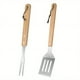 thumbnail image 1 of 2pcs, Barbecue Set, Grill Tools Set, Outdoor Barbecue Kit, Barbecue Grill Tool Set With Wooden Handle, Barbecue Spatula, BBQ Meat Forks, BBQ Forks, BBQ Accessories For Outdoor Camping, Kitchen Supplic, 1 of 4