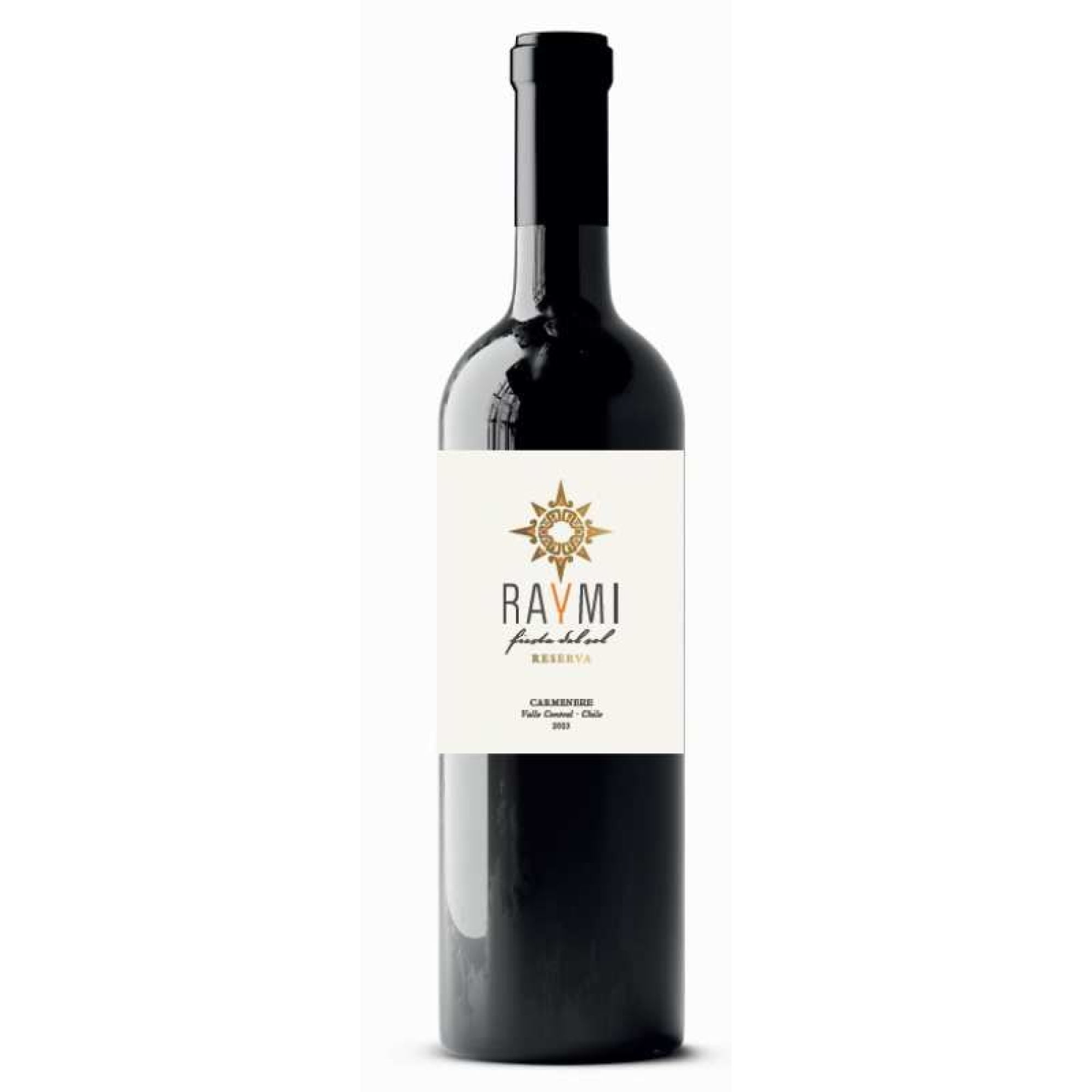 Vino Tinto Carmenere Reserva 12.5° Botella 750 ml Raymi