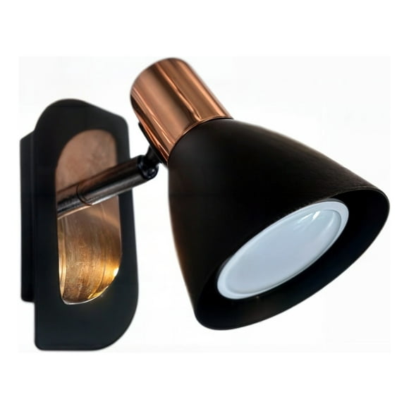 Lámpara Pared Nórdica E26 Negro Cobre Edison Hierro Jhn