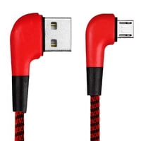 Gen - Cable Micro Usb Para Carga De Celular Con Conector En L Multicolor