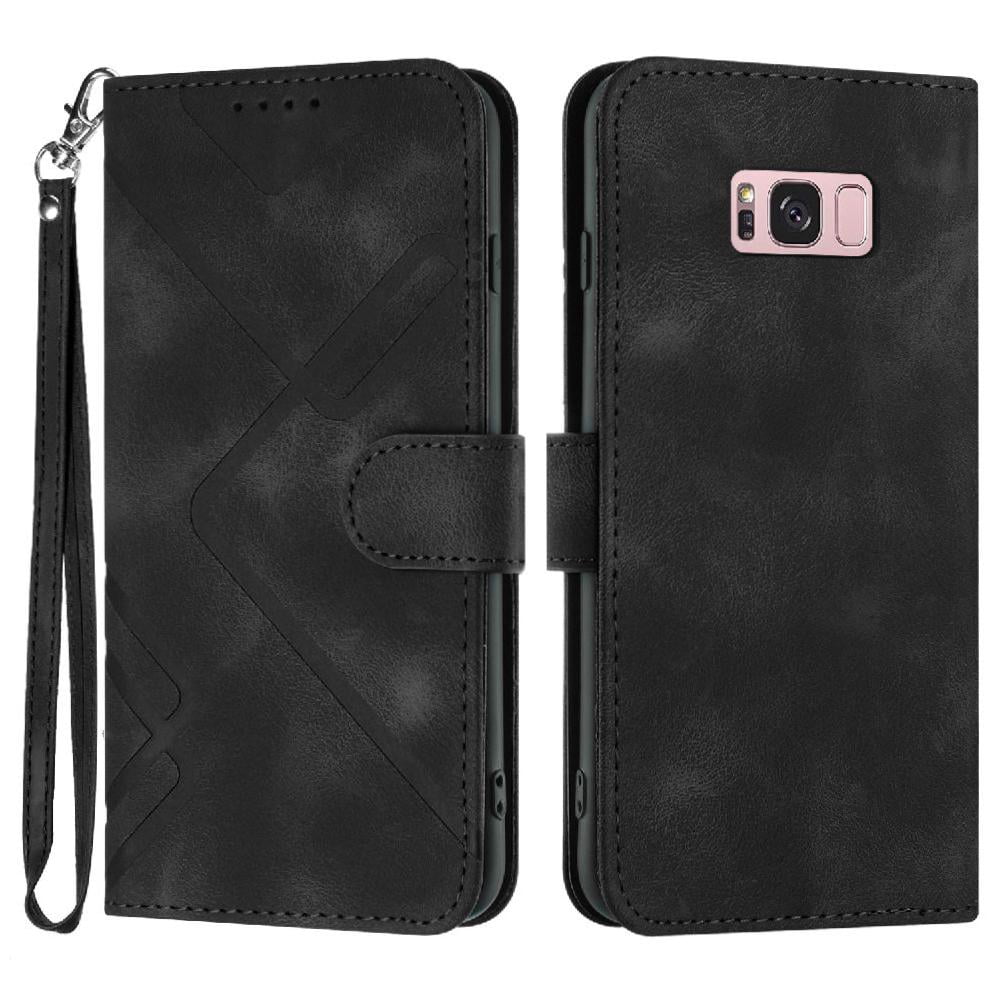 Funda Foxdock Para Samsung Galaxy S8 – Tipo Libro Con Soporte, Billetera, Correa Y Diseño Elegante