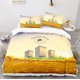 thumbnail image 1 of v2000 Bed Sheets Hardworking Bee Bedding Set Single Twin Full Queen King Size Bee Bed Set Aldult Kid Bedroom Duvetcover Sets with Pillowcase 3-Piece Bedding Set (1 Duvet Cover + 2 Pillow Shams) Bed Sh, 1 of 5