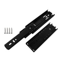 Bothyi - Rieles De Repuesto Para Cajones De Gabinetes, Rieles Para Muebles, Tocador, Dormitorio, Longitud De 6 Pulgadas, Color Negro