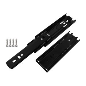 Bothyi - Rieles De Repuesto Para Cajones De Gabinetes, Rieles Para Muebles, Tocador, Dormitorio, Longitud De 6 Pulgadas, Color Negro