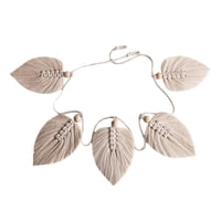 Bothyi - Tapiz Tejido Con Forma De Hoja, Decoración Bohemia Para Guardería, Apartamento, Dormitorio