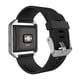 thumbnail image 3 of Correa deportiva de silicona negra + plateada para Fitbit Blaze Simpeak, 3 of 7