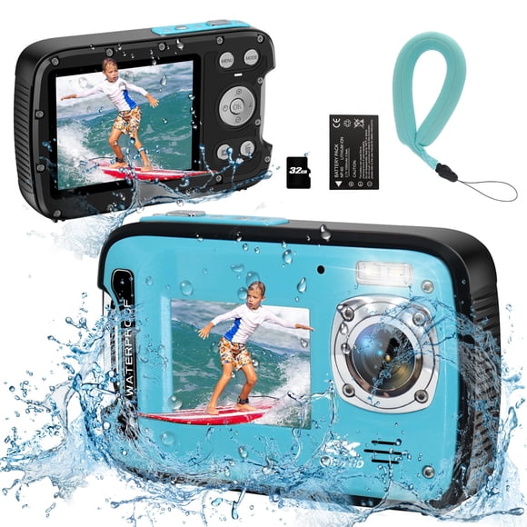 Cámara Submarina 4k De 48 Mp Con Enfoque Automático De 17 Pies A Prueba De Agua