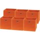 thumbnail image 1 of Cubos plegables Storage Bins Simple Houseware de 11 pulgadas, color naranja, paquete de 6, 1 of 7