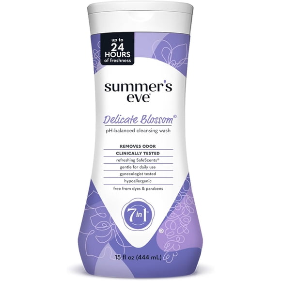 Jabón íntimo Summers Eve Delicate Blossom 444 ml pH balanceado