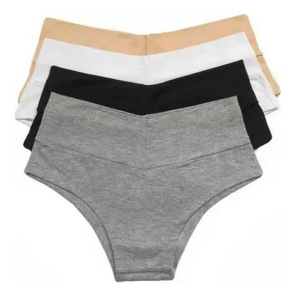 Pack  6  Calzones Bikinis Tiro Alto Algodón Nuevo  PeruanoM