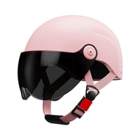 Magideal - Casco De Motocicleta Vintage Para Adultos, Hombres Y Mujeres, Para Bicicleta Y Motocross, Color Rosa
