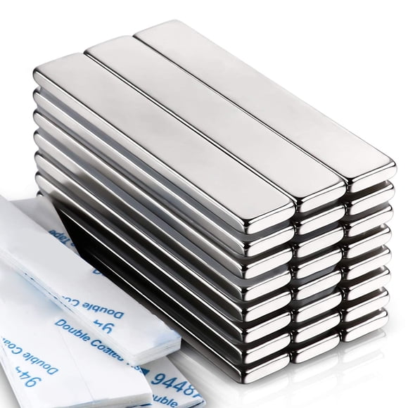 Imanes de barra LOVIMAG de neodimio, metales de tierras raras, 60 x 10 x 3 mm x 24